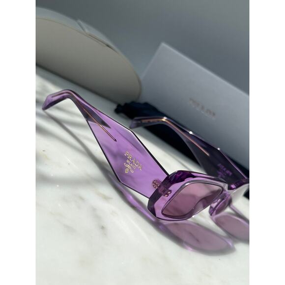 NEW Prada PR17WS Symbole Sunglasses in Amethyst Purple - Picture 6 of 9